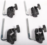 4x Roland Drum Pad Clamps Mounts + L-Arm/Rods MDH-6U TYPE 2 V-Drums Drum Kit