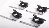 4x Roland Drum Pad Clamps Mounts + L-Arm/Rods MDH-6U TYPE 2 V-Drums Drum Kit