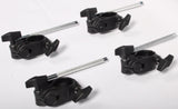 4x Roland Drum Pad Clamps Mounts + L-Arm/Rods MDH-6U TYPE 2 V-Drums Drum Kit