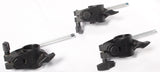 3x Roland Drum Pad Clamps Mounts + L-Arm/Rods MDH-6U TYPE 3 V-Drums Drum Kit