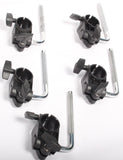 5x Roland Drum Pad Clamps Mounts + L-Arm/Rods MDH-6U TYPE 3 V-Drums Drum Kit