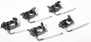 5x Roland Drum Pad Clamps Mounts + L-Arm/Rods MDH-6U TYPE 3 V-Drums Drum Kit